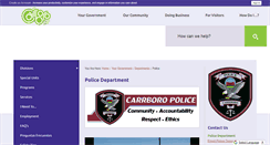 Desktop Screenshot of carrboropolice.org